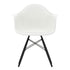 Cadeira de Braços Plástica Eames DAW / Base Ácer Preto
